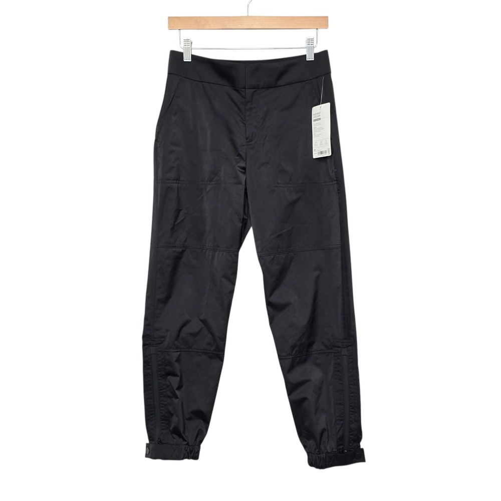Athleta Radiant Jogger Black Water Repellent Zip Pocket‎ Women's Size 2P